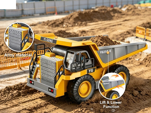 Akeleo RC dump truck construction toy feature image