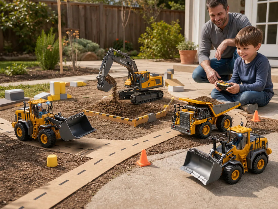 Backyard Construction Site for Kids: RC Mission Map