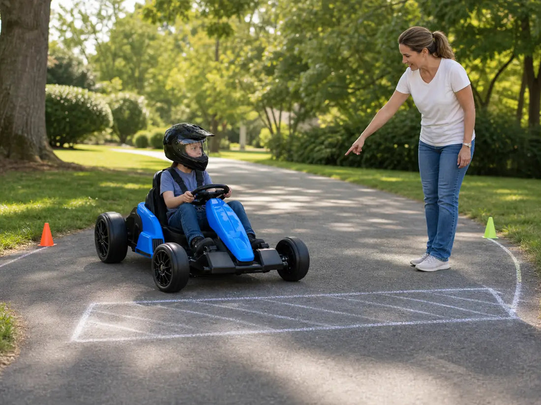 Kids Electric Go Kart: Driveway Practice Plan for Parents