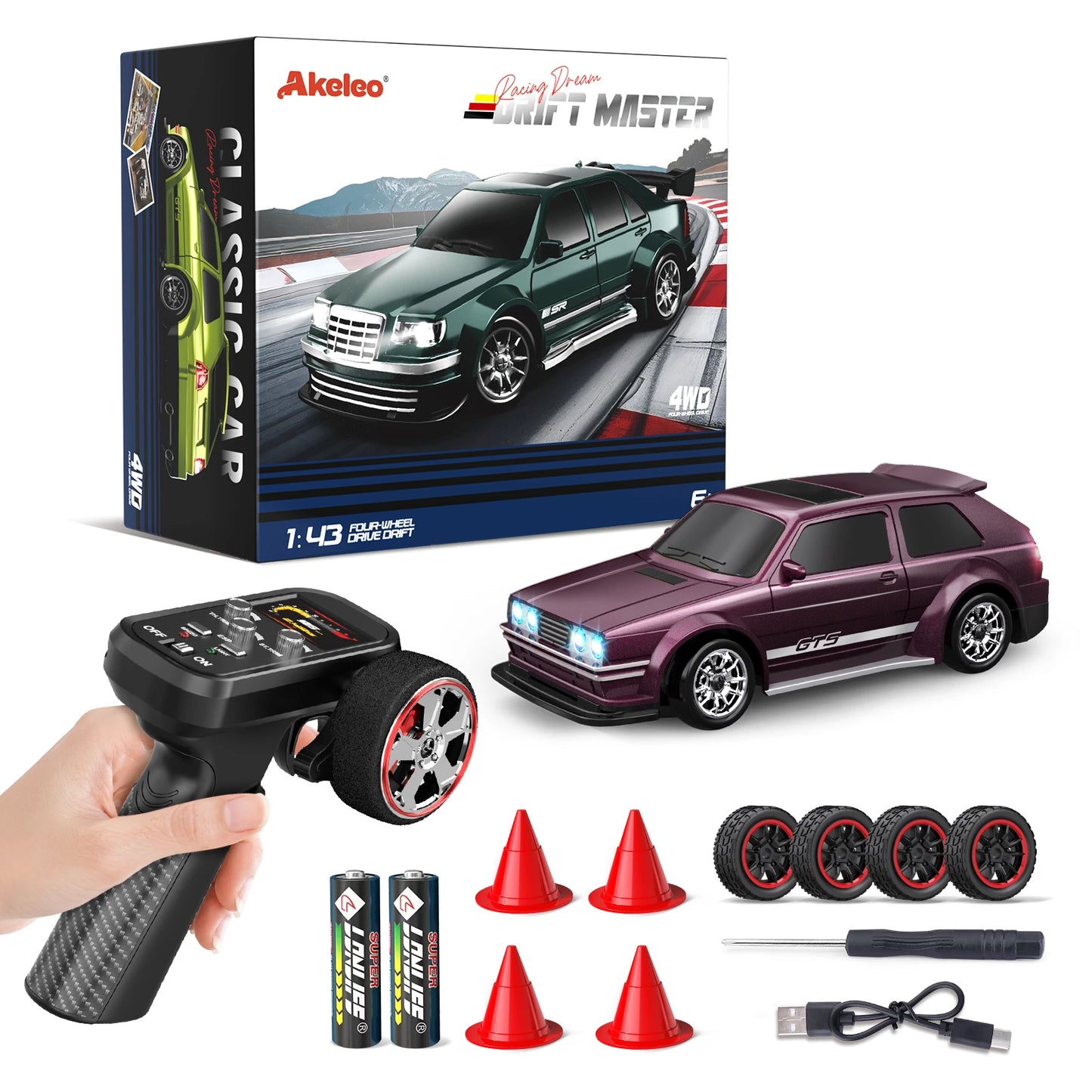 Akeleo 1/43 Mini RC Drift Car