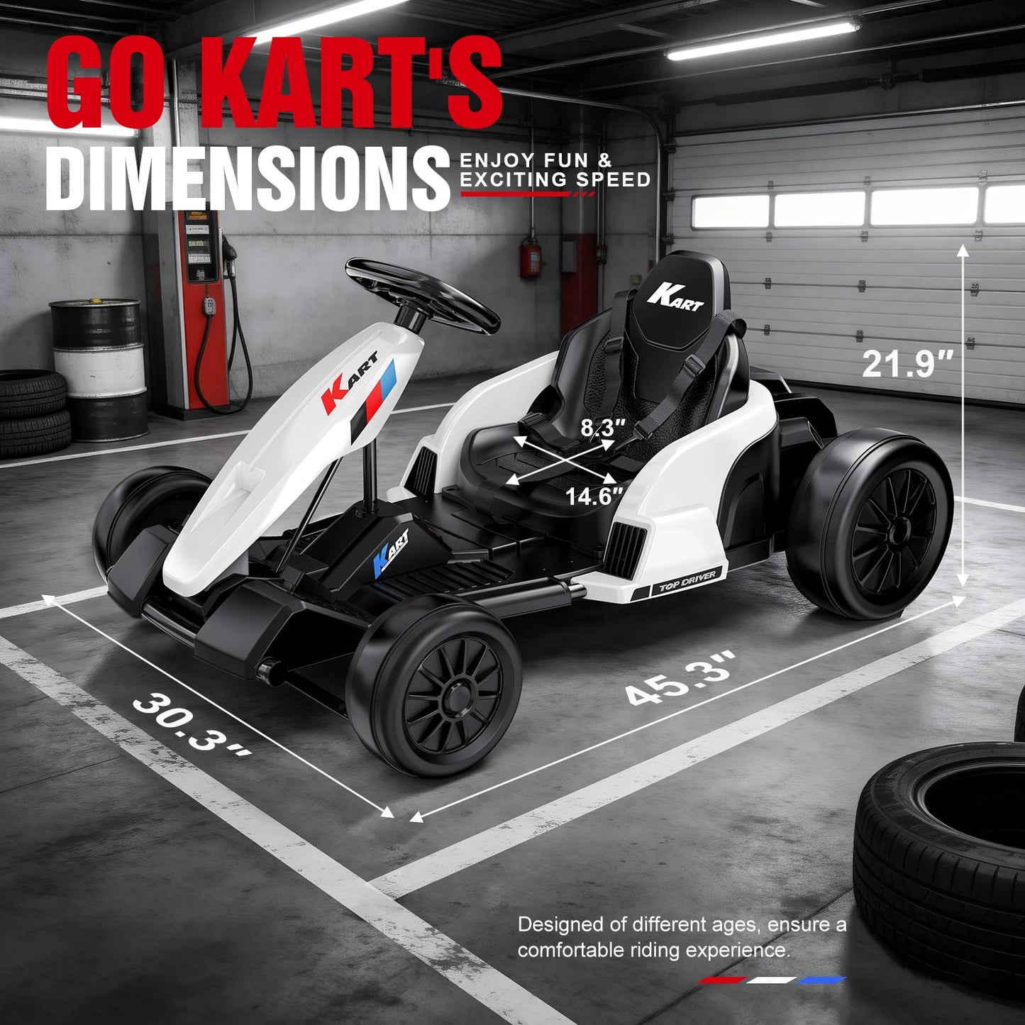Akeleo 24V Electric Drift Go Kart