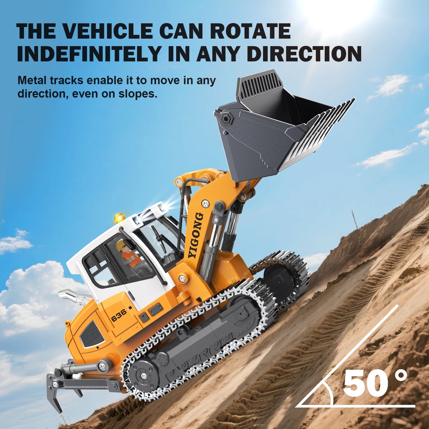 3-in-1 RC Excavator Set