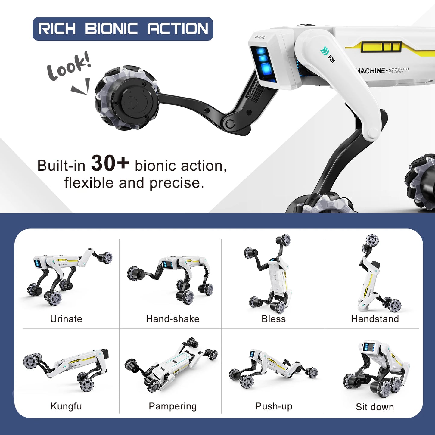 Akeleo 3 in 1 Robot Dog with Wheels Kit