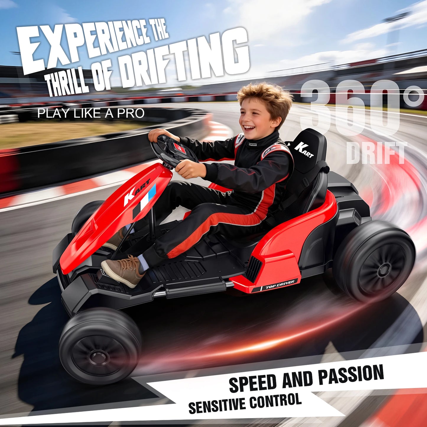 Akeleo 24V Electric Drift Go Kart
