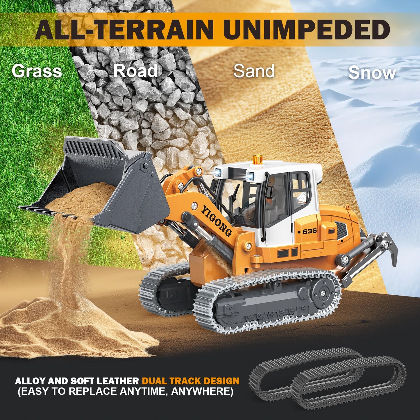 3-in-1 RC Excavator Set