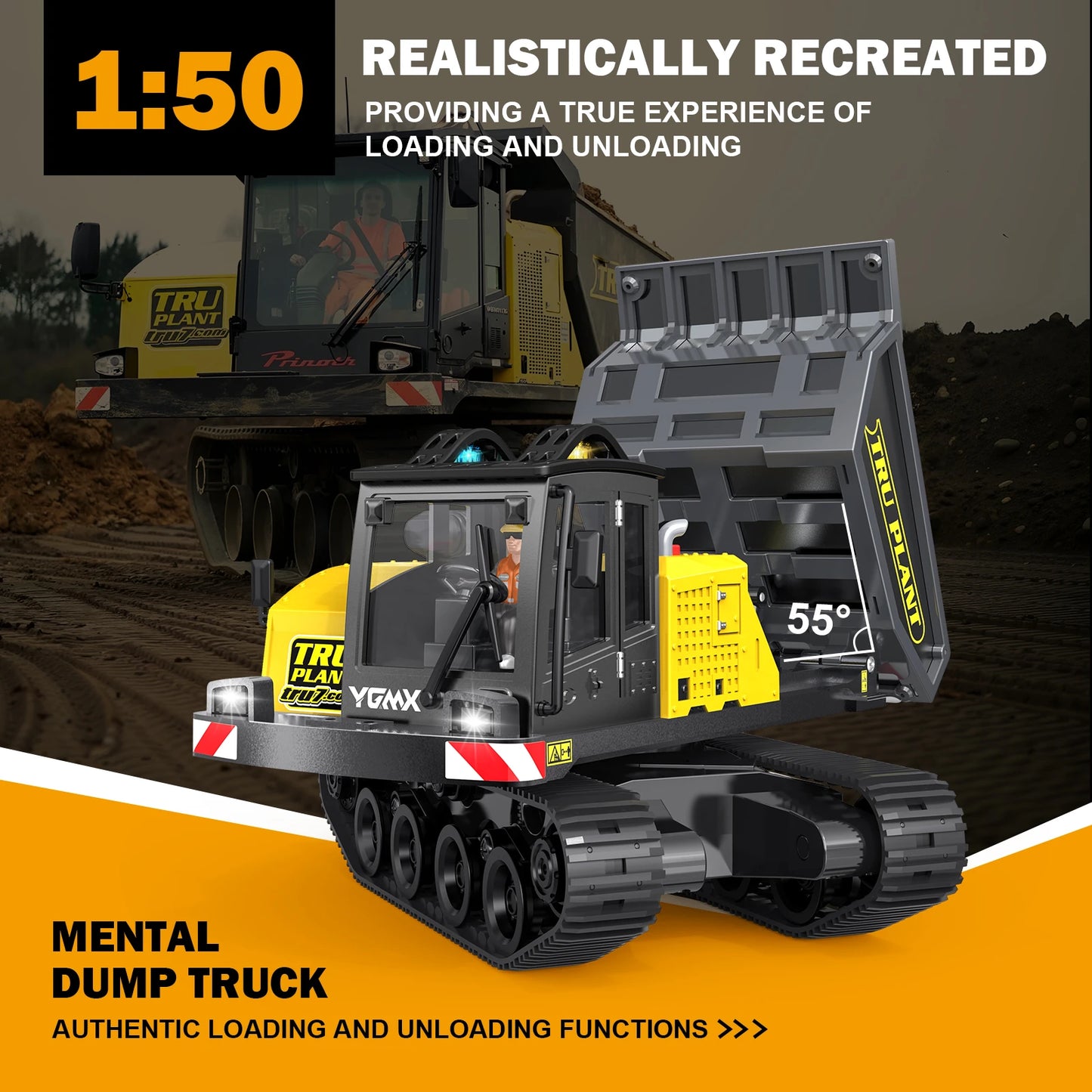 3-in-1 RC Excavator Set