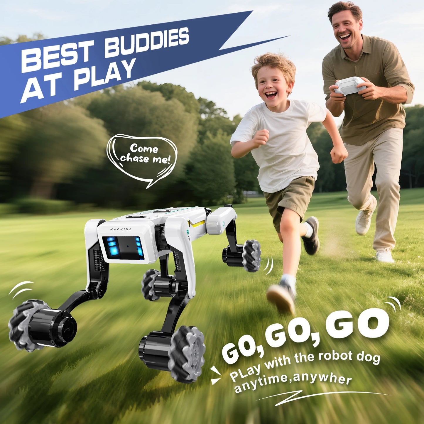 Akeleo 3 in 1 Robot Dog with Wheels Kit
