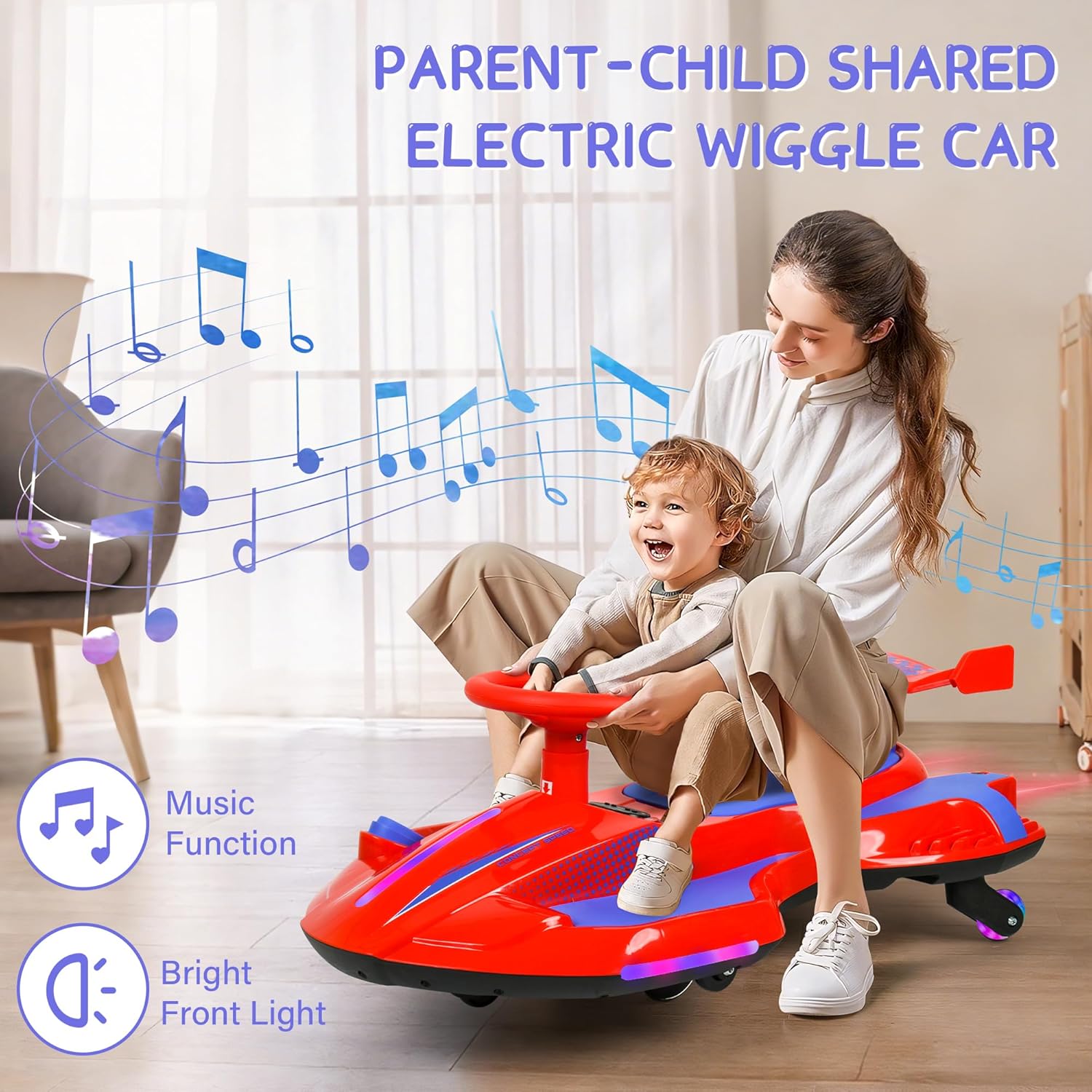 Electric Wiggle Car With Pedal for Kids Ages 3+ – Akeleo