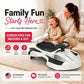 White and black Akeleo 2-in-1 electric wiggle car for kids
