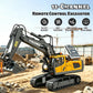 Akeleo RC construction toy - 11 channel RC excavator alloy bucket black yellow