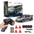 Akeleo 1:43 scale 4WD RC drift car in metallic grey, complete with remote controller, spare tires, and accessories in a premium gift-ready set.