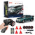 Akeleo 1:43 scale 4WD RC drift car set, featuring a stylish sedan model, 2.4GHz remote controller, drift tires, and accessories in a gift-ready package.