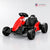 Red Akeleo kids electric go-kart with US shipping message