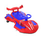 Akeleo red and blue 2-in-1 electric wiggle car with LED lights and pedal drive for ages 3+