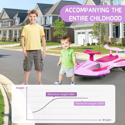 2-in-1 Electric Wiggle Car with Pedal