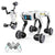 Remote-controlled quadruped robot dog toy with Mecanum wheels and programmable stunt features.